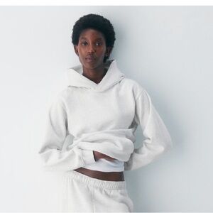 TNA  Sweat fleece Perfect Fit Heather Cloud White
